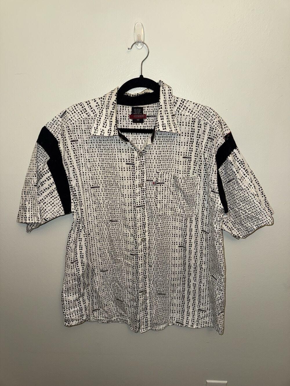 Vintage Mecca USA Shirt Mens Medium Allover Print AOP Streetwear 90s Hip Hop